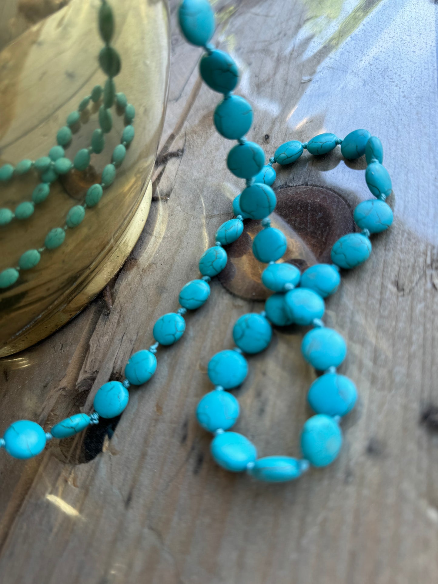 Sautoir turquoise