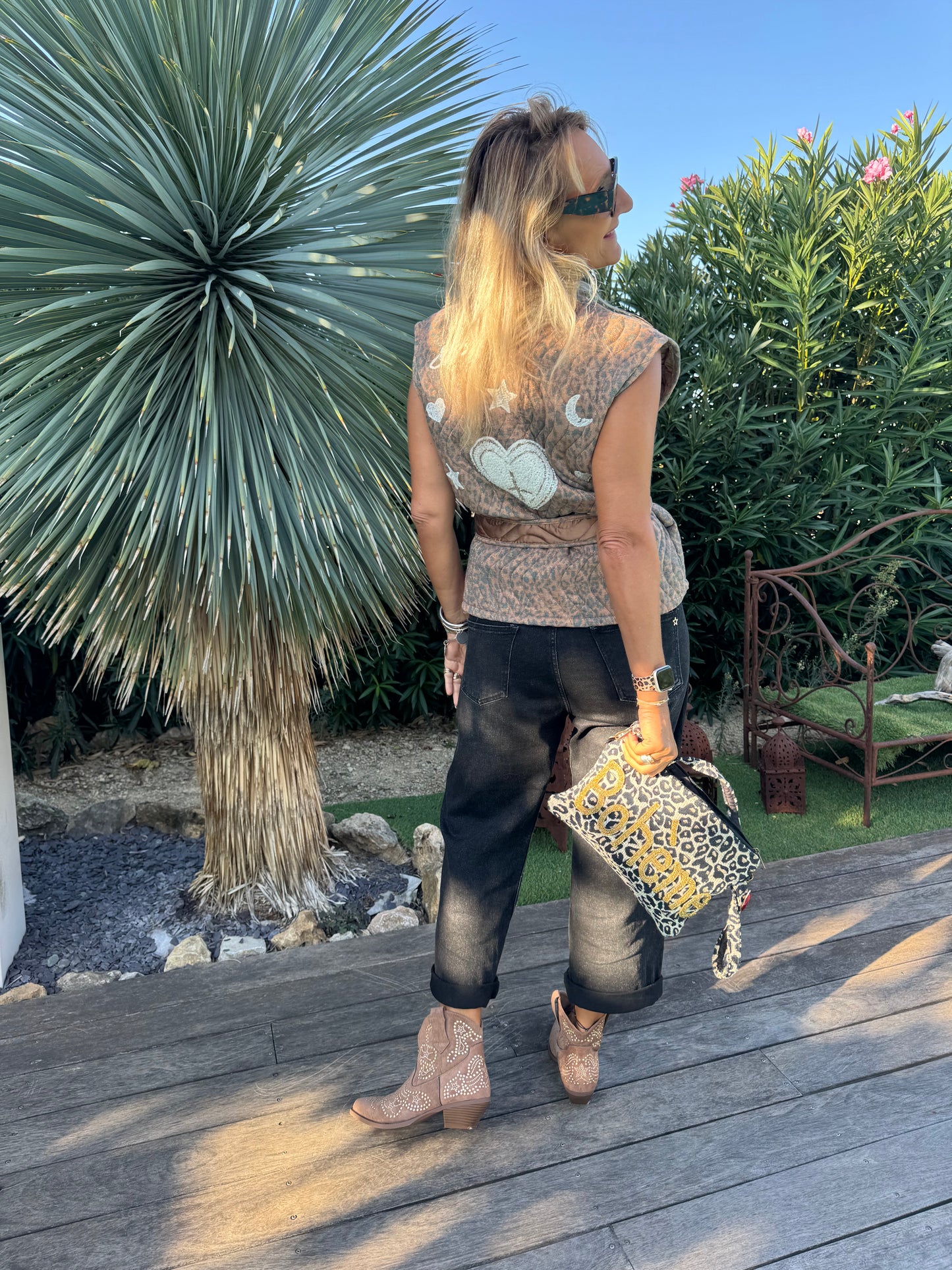 Veste matelassée camel