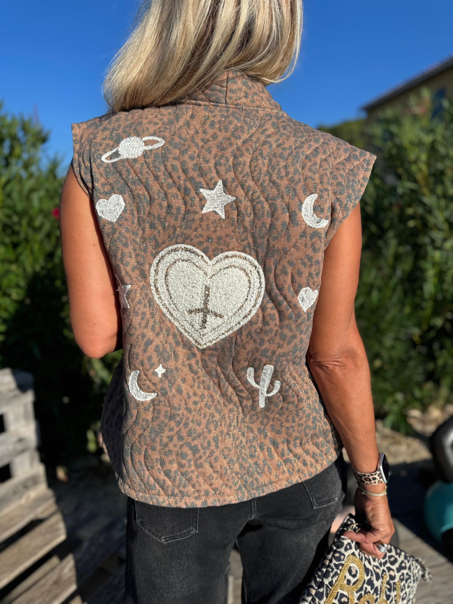 Veste matelassée camel