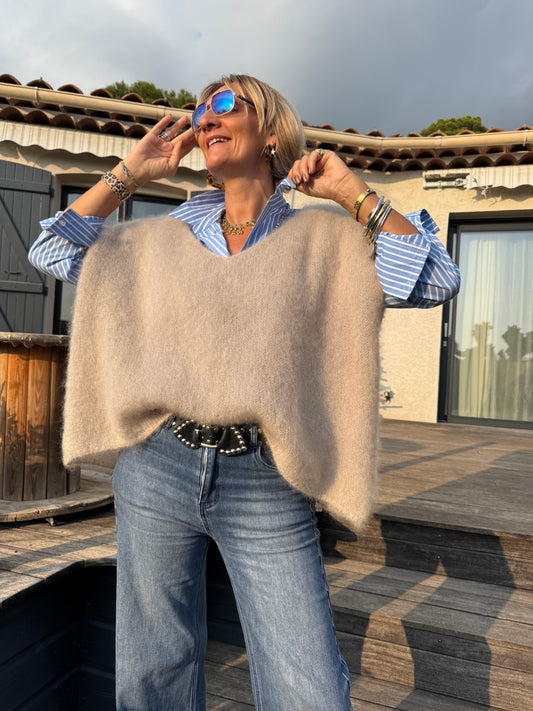 Pull Mohair sans manches
