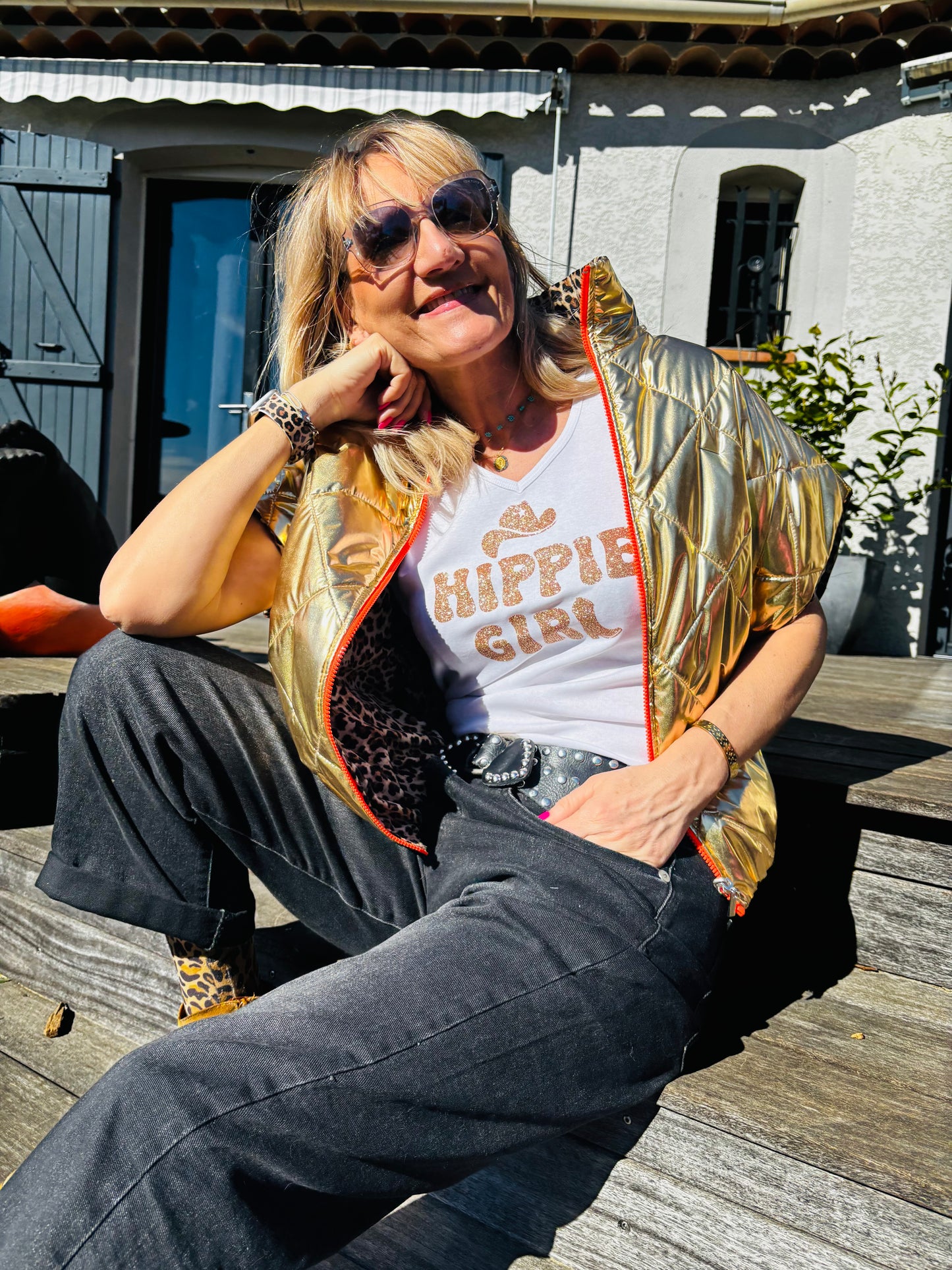 Tee-Shirt Hippy Girl