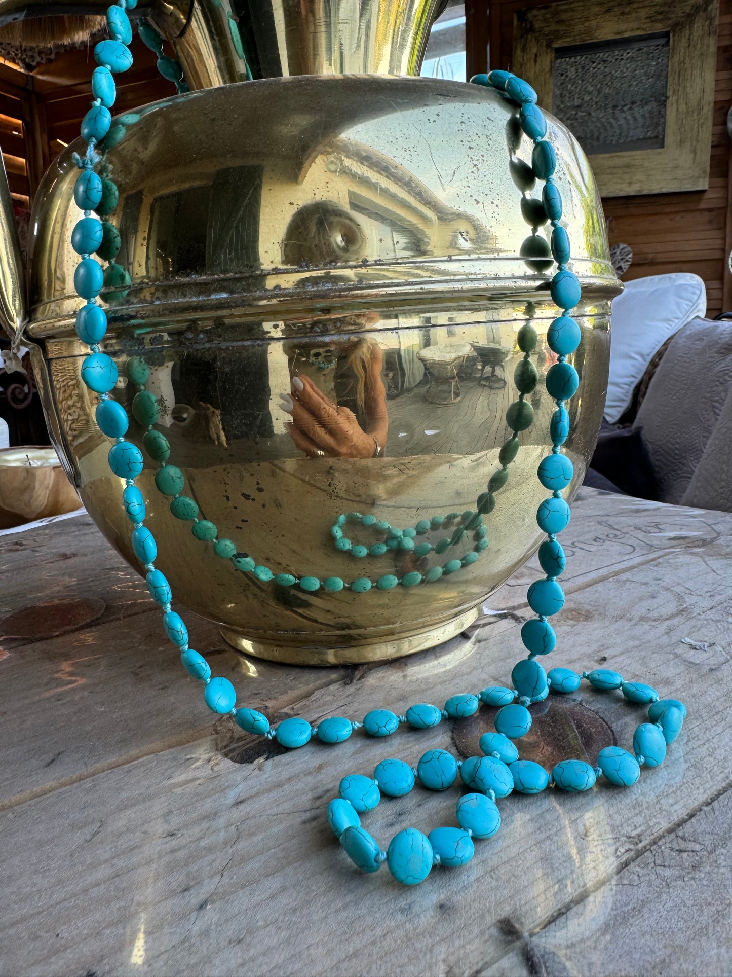 Sautoir turquoise