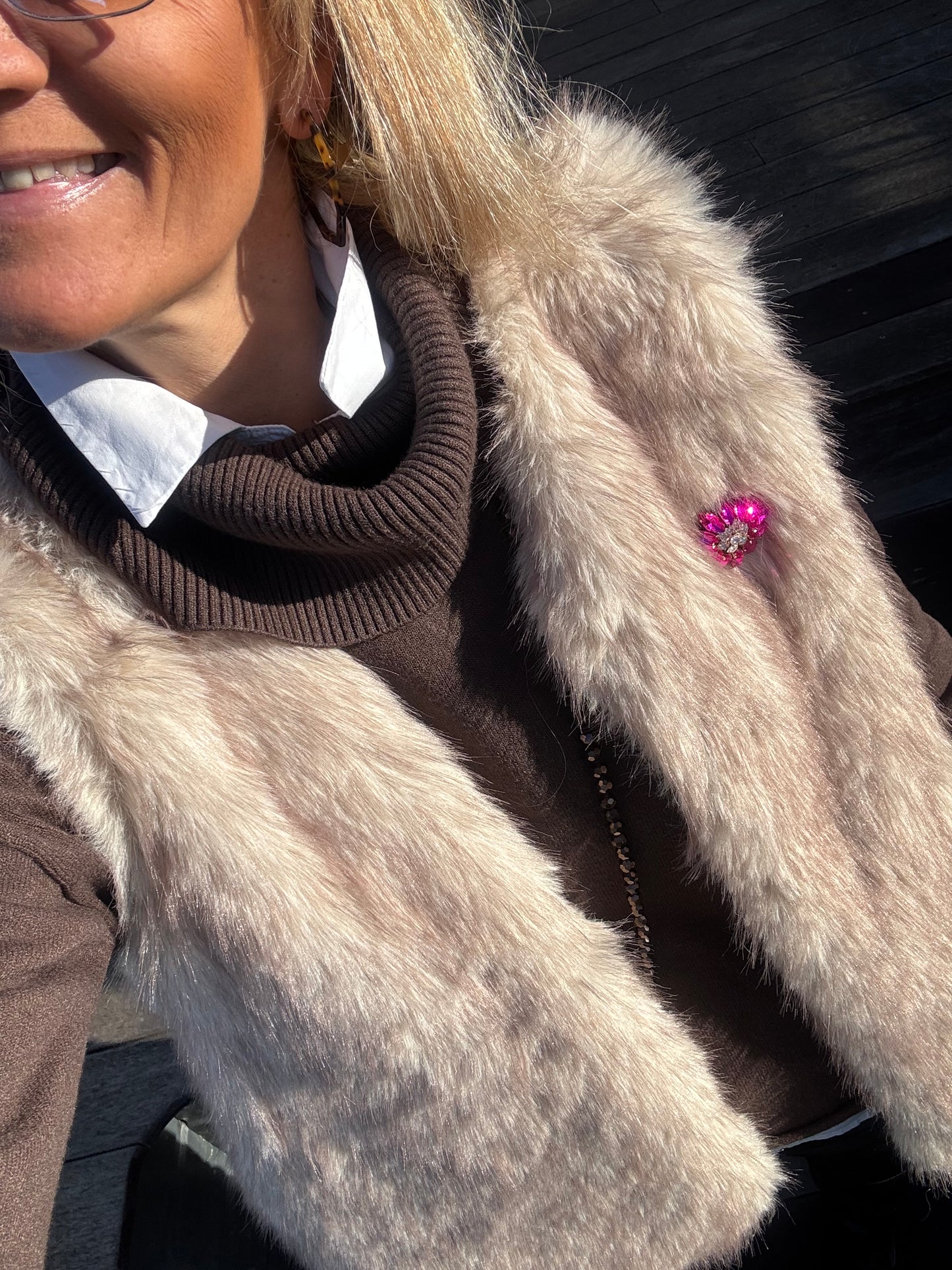 Fourrure sans manches